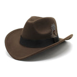 Cowboy Hats Autumn And Winter Top Hat Women 'S Retro Casual Top Hat