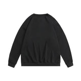 Preppy Aesthetic Sweatshirt Crew Neck Pullover Sweatshirt Male Baggy Coat