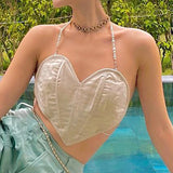 Music Festivals Rave Outfits Girls Tops Spring and Summer Women's Clothing Sexy Exposed Navel