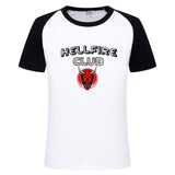 Stranger Things Hellfire Club T Shirt Printed Top Men's and Women's Short-Sleeved T-shirt