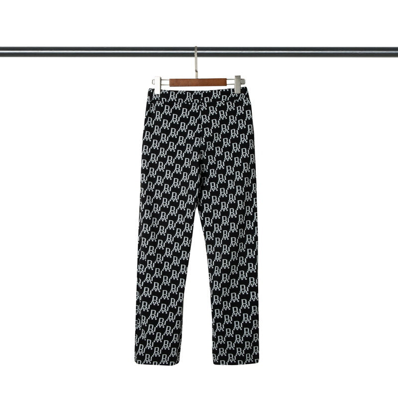 We11 Done Pants Trousers Mid Waist Casual Same Style for Men and Women