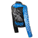 Women Leather Jacket Biker Motorcycle Coat Spring Short Leather Jacket Women's Motorcycle Leather Jacket