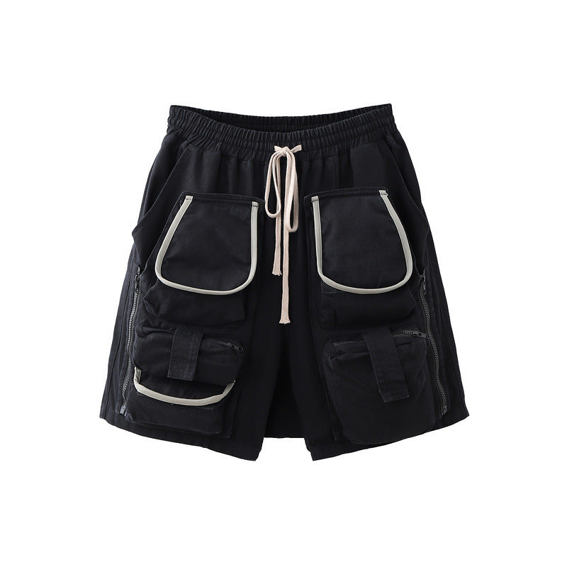 Man Fall Outfits Cargo Pants Cargo Shorts Loose Casual Shorts Drawstring Pants Saggy Pants