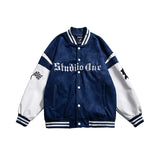 Baby Blue Varsity Jacket Men's Casual Jacket Casual Jacket