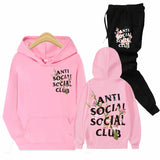 Anti Social Club Hoodie Pullover Sweater Men's Hooded Loose