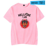 Hellfire Club Shirt Summer Menswear Pullover Short Sleeve T-shirt