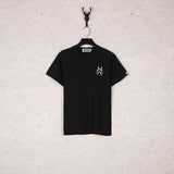 Shark Print T Shirt Camouflage Letter Print Short-Sleeve T-Shirt