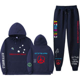 Travis Scott Astroworld Hoodie & Pant 2 Piece Set Fashion Men and Women