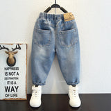Toddler Boys Pants Boy's Denim Pants Spring and Autumn Casual