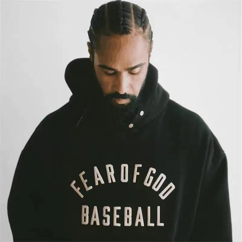 Fog American All Stars Hoodie Season 7 Flocking Heavy Sweater Loose Couple