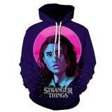 Stranger Things Hellfire Club Coat 3D Digital Printing Anime Hooded Sweater Men's