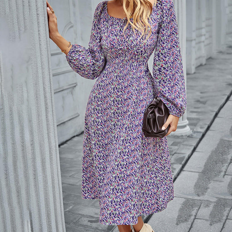 Emery Rose Dresses French Collar Autumn And Winter Long Sleeve Romantic Dress