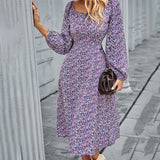 Emery Rose Dresses French Collar Autumn And Winter Long Sleeve Romantic Dress