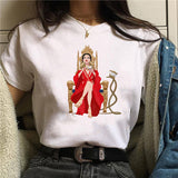Taylor Swift Merch Cartoon Printed Simple round Neck Short Sleeve T-shirt