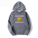 Men Graphic Hoodie Autumn and Winter Carha Loose Men's and Women's Hoodie Men and Women Velvet Padded Hooded Sweatshirt