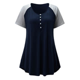 Maternity Clothes Dress plus Size Dress round Neck Short Sleeve Maternity Dress