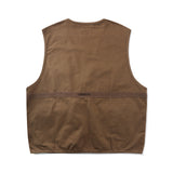 Men Sweater Vest Multi-Pocket Cardigan Frock Vest Men Amekaji Vintage Loose Sleeveless Jacket Vest