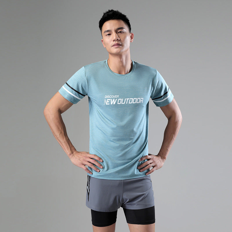 Sweat Wicking Shirt Men's Sports Quick-Drying T-shirt Casual Sportswear