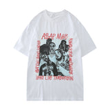 Stussy Shirt Printed Loose Short Sleeve Retro Hip Hop Personality