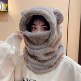 Women Winter Hats Plush Hat Autumn Winter Windproof Hat