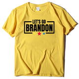 Let's Go Brandon T Shirt Letter Print Short-Sleeve T-shirt Women's Top