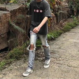 Marilyn Manson T Shirt Vintage Lightning Distressed Men's and Women's T-shirt