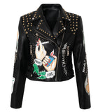 Women Leather Jacket Biker Motorcycle Coat Leather Coat Fashion Special Women's Clothing Short Leather Jacket Women