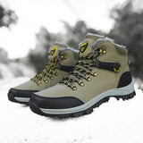 Men's Martin Boots Winter Fleece-Lined Warm High-Top Outdoor Fashion