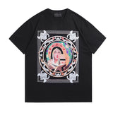 GVC Shorts Angel Pattern Short Sleeve Loose Men