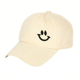 Smiley Face Cap Embroidered Smiley Baseball Cap