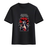 Itachi Uchiha Costume Naruto T-shirt Summer Kakashi Vortex Naruto Itachi Uchiha Cotton Short Sleeve T-shirt