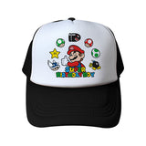 Mario Hat Summer Mesh Cap Men's and Women's Sun Hats Sun Protection Hat Travel Cap