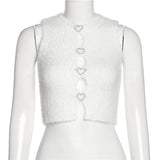 Music Festivals Rave Outfits Girls Tops Spring and Summer Women's Clothing Fashion round Neck Sexy Vest