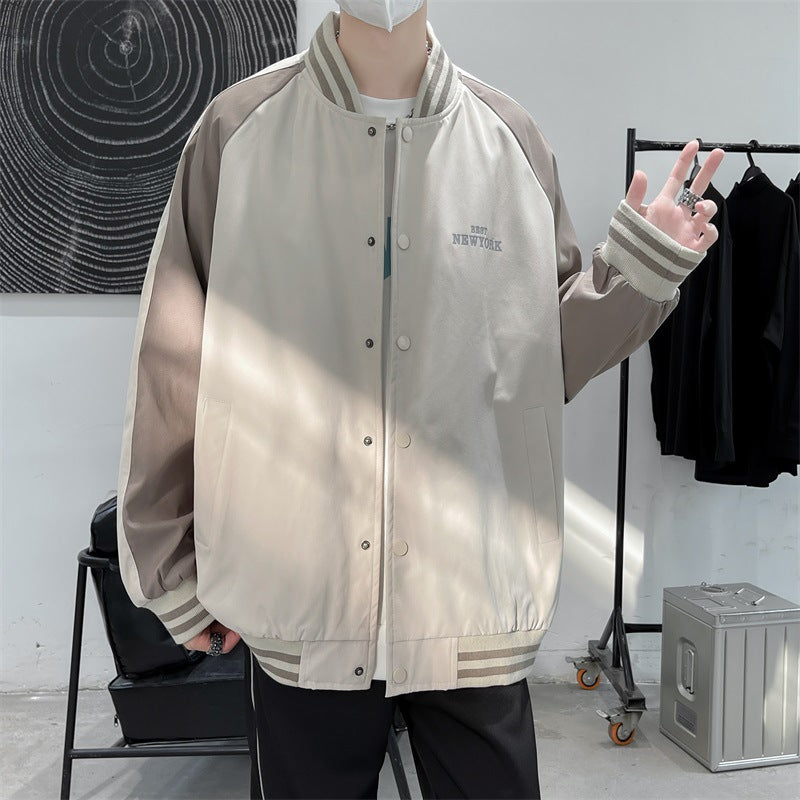 Varsity Jacket Vintage Autumn Printed Men's Couple Men's Jacket Jacket Girls' Baseball Uniform Flight Suit