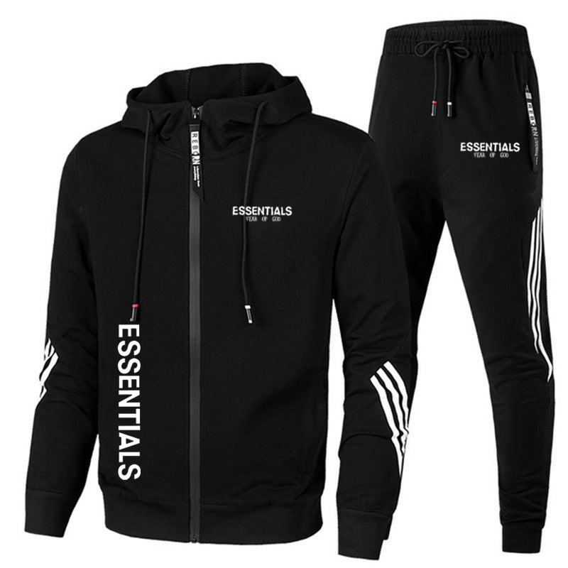 Fog Fear of God Essentials Hoodie & Pants 2 Piece Set Hot Stamping Men