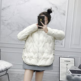 Women Winter Coats Puffer Jacket Down Coat Fall/Winter Down Jacket Female Short Winter Coat White Duck Down