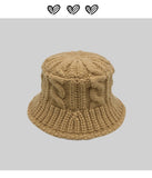 Toboggan Hat Women's Autumn and Winter Knitted Hat Warm Basin Hat