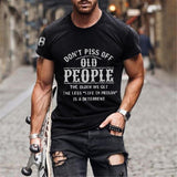 Tactics Style T Shirt for Men Summer Retro Alphabet 3D Printed Short Sleeve round Neck Loose-Fitting T-shirt Top