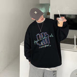 Men Sweatshirts Sweater Men's Spring and Autumn Loose Crew Neck Coat