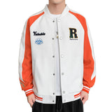 Varsity Jacket Vintage Baseball Jacket Men's Autumn and Winter Letters Printed All-Matching Texture Towel Embroidery Jacket