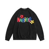 Preppy Aesthetic Sweatshirt Heyhenry Color Letter Pattern round Neck Sweater Men and Women Casual
