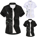 Men Hawaii Shirts Men's Fashion Printed Short Sleeve Shirt