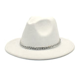 Mens Kentucky Derby Hats Spring and Autumn Men's Outdoor Fedora Hat Panama Felt Hat