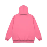 Mens Fall Outfits Autumn and Winter Cartoon Bear Printing plus Velvet Thickened Couple Hooded Sweater Men and Women