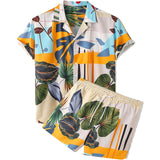 Men Hawaii Shirts Men's Casual Short Sleeve Shirt