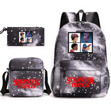 Stranger Things Hellfire Club Backpack Stranger Things Backpack Three-Piece Set