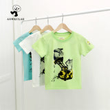 Children T Shrits Summer Short Sleeve Boys and Girls Crew Neck Casual T-shirt