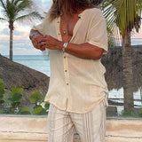 Men Hawaii Shirts Men's Short Sleeve Shirt Beach