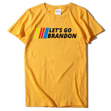 Let's Go Brandon T Shirt Letter Print Short-Sleeve T-shirt for Women