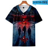 Hellfire Club Shirt Stranger Things Season 4 Hellfire Club Short Sleeve Baseball Uniform